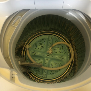 【リサイクルショップ八光　安心の1か月保証　旧鹿児島市内配達・設置無料】シャープ 5.5kg 全自動洗濯機 ブルー系SHARP 穴なし槽 ES-GE55P-A