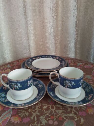 ウェッジウッド ブルーサイアム 23点セット 黒壺 デミタス WEDGWOOD