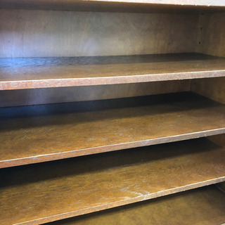 飛騨産業☆3面食器棚☆レトロシック☆ガラス扉☆中古品☆