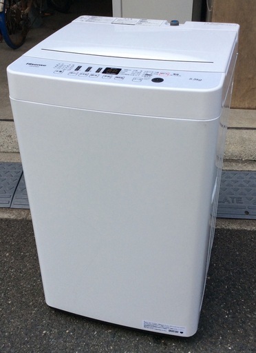 【RKGSE-456】特価！ハイセンス/Hisense/5.5kg洗濯機/HW-E5503/中古/2020年製/当社より近隣無料配達OK！