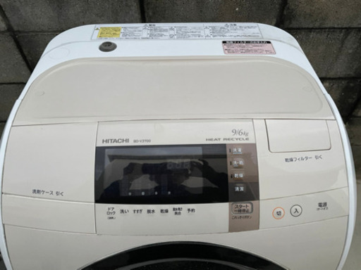 日立　ドラム式洗濯機　BD-V3700L