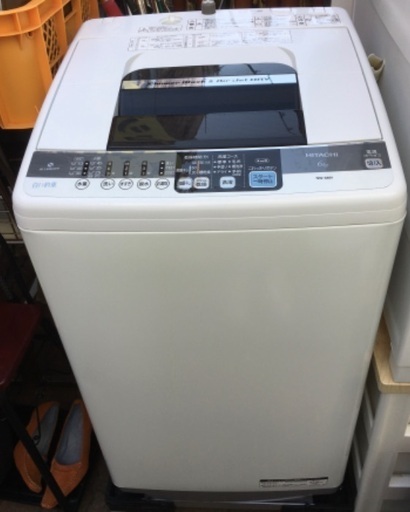 日立 HITACHI NW-6MY  簡易乾燥機能付き洗濯機 6.0kg ピュアホワイト