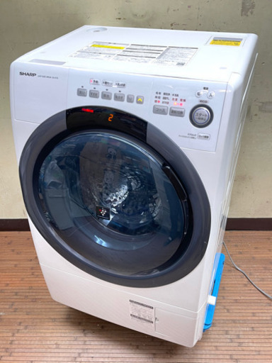 シャープ SHARP 2019 コンパクトドラム式洗濯乾燥機 ES-S7D 洗濯7kg 動作確認済み
