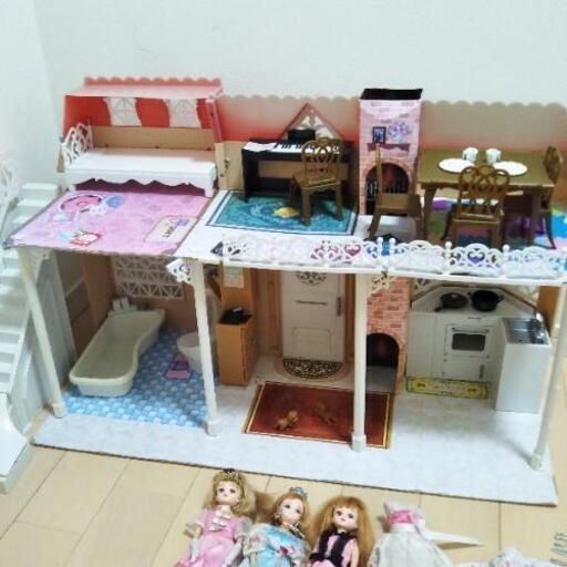 リカちゃんハウスグランドドリーム リカちゃん2体 マリアちゃん ココロ 桜川の子供用品の中古あげます 譲ります ジモティーで不用品の処分