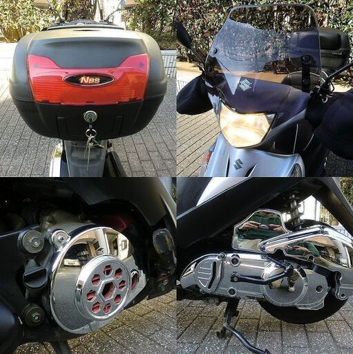 ☆SUZUKIアドレスV125G！社外パーツ多数 調子良好☆東京都大田区【下取