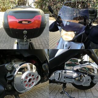 ★SUZUKIアドレスV125G！社外パーツ多数 調子良好★東京都大田区【下取OK】