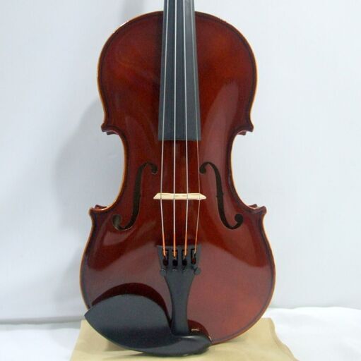 メンテ済み 美品 分数 3/4 チェコ製 バイオリン Antonius Stradivarius.1713 モデル 赤系ニス 未使用弓 アジャスター内蔵テールピース ストラドタイプ顎あてを搭載 三角型ケース全国発送対応 中古バイオリン 名古屋近郊 手渡し可能 愛知県清須市より 管理（カ）8100
