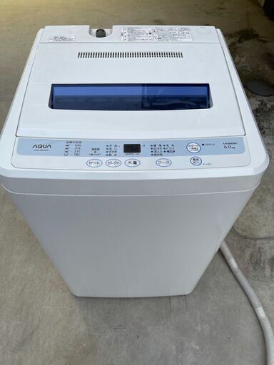 都内近郊無料で配送、設置いたします　即日可　2012年製　洗濯機　AQUA　AQW-S60A　6キロ　AQ01