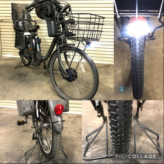 (ご商談中)電動自転車☆ブリヂストン ビッケモブ  dd 14ah相当 3人乗り☆