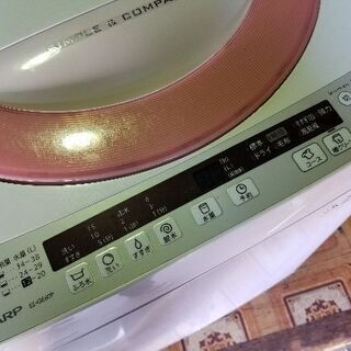 SHARP シャープ 全自動洗濯機 ES-GE60P-P 6kg 2015年製 おまかせセレクト