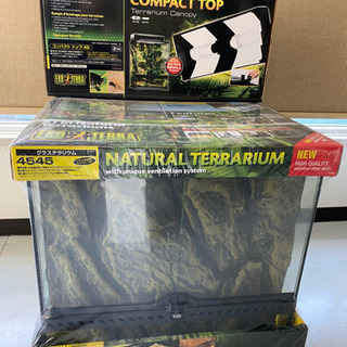 値下げしました✨ ＊新品未使用＊NATURAL TERRARIUM ナチュラルテラリウム コン EXO TERRA エキゾテラ コンパクトトップ
