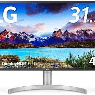 新品】LG・4Kモニター(スピーカー付き)・31.5インチ・郵送可