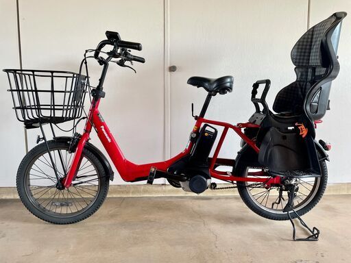 ２５日まで！■後ろ子乗せ電動自転車パナソニック ギュット アニーズDX 16A ロイヤルレッド20インチ 2017年 3人乗り対応