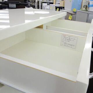 収納家具 ▻6段チェスト ホワイト系 鏡面 衣類収納 整理タンス 