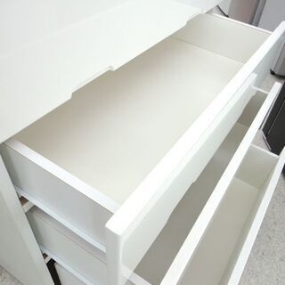 ▻6段チェスト ホワイト系 鏡面 衣類収納 整理タンス ☆ PayPay