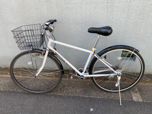 自転車　ギア　ライト　カゴ　付き　クロスバイク