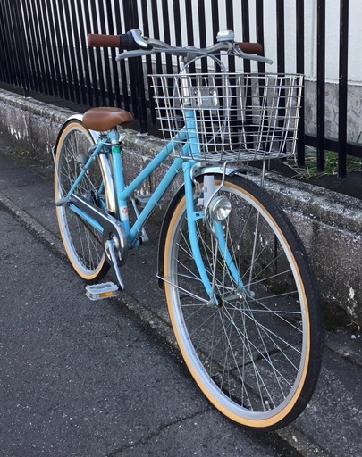 ＜美品＞安心の日本製・女の子用・自転車  26インチ 内装3段変速