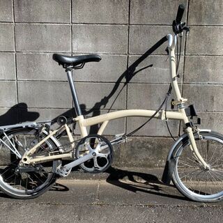 BROMPTON　M3L　アイボリー美品　純正フロンバック　輪行袋付き