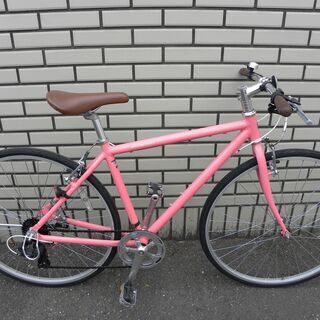 【クロスバイク 700C】WEEKEND BIKES ピンク　軽...