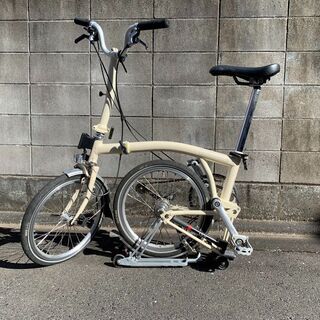 BROMPTON　M3L　アイボリー美品　純正フロンバック　輪行袋付き