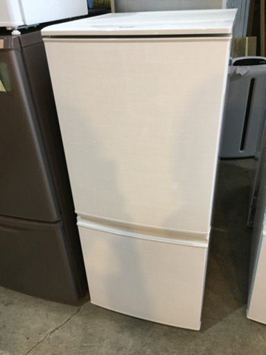 美品！ シャープ 2ドア つけかえどっちもドア 冷蔵庫 SJ-D14C-W 2017年製