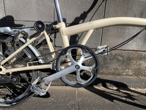 BROMPTON M3L アイボリー美品 純正フロンバック 輪行袋付き アウトレット 