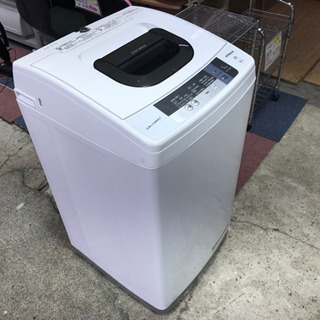 【リサイクルショップ八光　安心の3か月保証　旧鹿児島市内配達・設置無料】日立 全自動洗濯機 5kg ピュアホワイト NW-5WR W