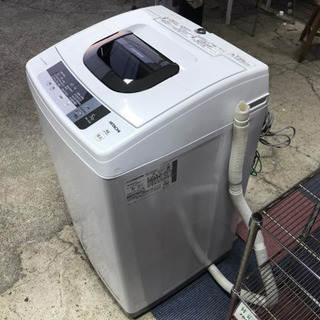 【リサイクルショップ八光　安心の3か月保証　旧鹿児島市内配達・設置無料】日立 全自動洗濯機 5kg ピュアホワイト NW-5WR W