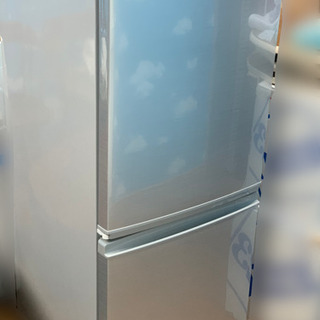【ネット決済】シャープ ノンフロン冷凍冷蔵庫 sj-d14d-w
