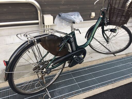 地域限定送料無料　ヤマハ　パス　ナチュラ　新基準　子供乗せ　バッテリー2個　緑　アシスタ　ビビ　神戸市　電動自転車