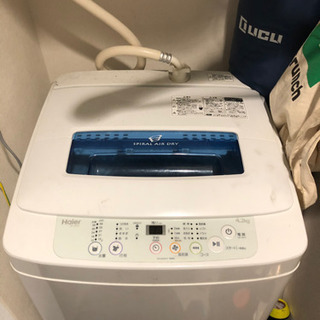 【ネット決済】ハイアール　洗濯機　4.2kg JW-K42K