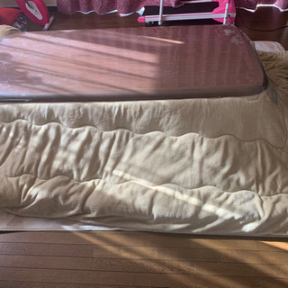 大テーブルコタツ6尺　88×179 中古　布団付き