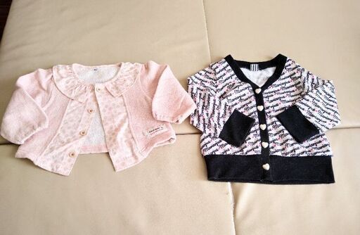 女の子 80 95cm カーディガン3着セット ひろや 上星川のキッズ用品 子供服 の中古あげます 譲ります ジモティーで不用品の処分