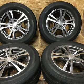【JINYU YH12 205/65R15】夏タイヤ【VOGUER 社外 15インチ 6J5HPCD114.3+50】2016年製 ステップワゴン等　(MTM11) クレジットカード QR決済可能