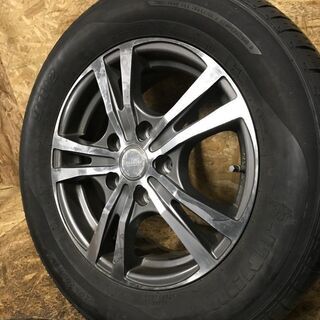 【JINYU YH12 205/65R15】夏タイヤ【VOGUER 社外 15インチ 6J5HPCD114.3+50】2016年製 ステップワゴン等　(MTM11) クレジットカード QR決済可能