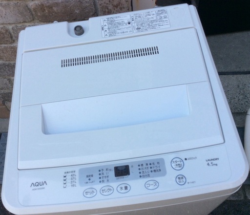 【RKGSE-459】特価！アクア/AQUA/4.5kg/全自動洗濯機/AQW-S452/中古/2014年製/当社より近隣地域無料配達