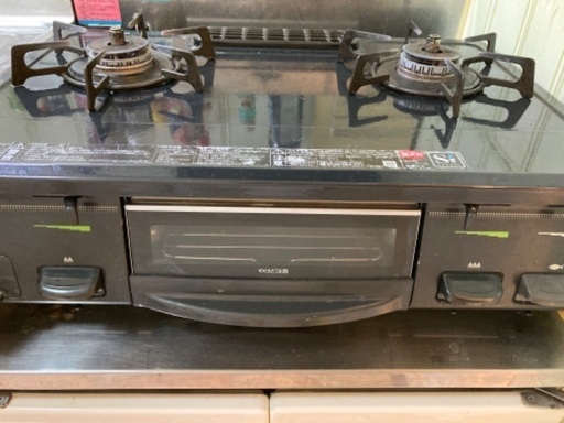 2口コンロ　都市ガス