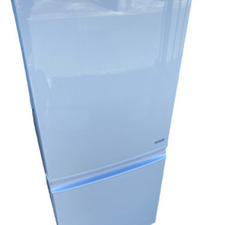 2016年製 シャープ 137L 2ドア冷蔵庫（ホワイト系）SHARP つけかえどっちもドア SJ-D14BのJoshinオリジナルモデル SJ-C14B-W(0223k)