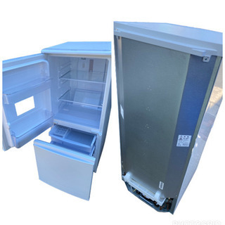 2016年製 シャープ 137L 2ドア冷蔵庫（ホワイト系）SHARP つけかえどっちもドア SJ-D14BのJoshinオリジナルモデル SJ-C14B-W(0223k)