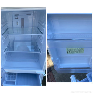 2016年製 シャープ 137L 2ドア冷蔵庫（ホワイト系）SHARP つけかえ