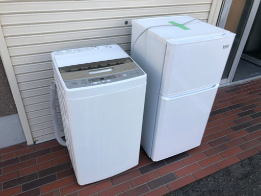 美品■家電2点セット 2020年製 洗濯機 冷蔵庫 動作確認済み ホワイト