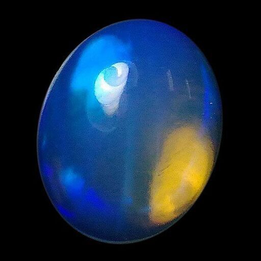 天然石 ウォーターオパール(Water opal) オーバルカボション 約 8x10mm