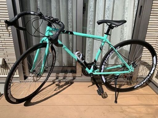 新品 ロードバイク　自転車　ダブルディスクブレーキ　高炭素鋼　480ｍｍ　24速