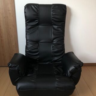 【ネット決済】本革テイストの回転座椅子（ニトリ製）