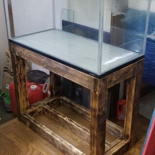 宮城仙台！900×450×450ガラスOF水槽セット！中古