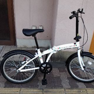 [TRADEA]ITALIAN GUARDIAN 20吋折り畳み自転車 シングル/ホワイトｘブラック