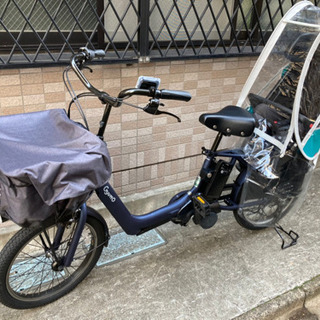 ★値下げしました！使用歴浅★2020年モデル子供乗せ電動自転車／ギュット・アニーズ・DX(BE-ELAD032)レインカバー等付属品もろもろ込み！