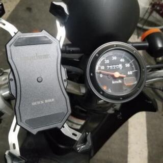 原付き50cc ホンダ Today トゥデイ スマホホルダー、ヘルメット付