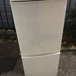 SHARP シャープ 2ドア ノンフロン冷凍冷蔵庫 SJ-14W-W