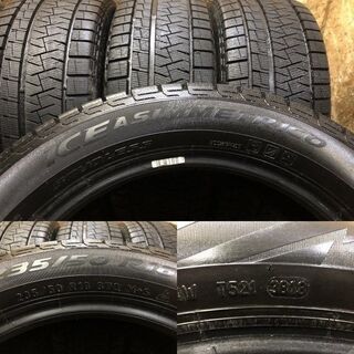 走行短め PIRELLI ICE ASIMMETRICO 235/50R18 18インチ スタッドレス 4 